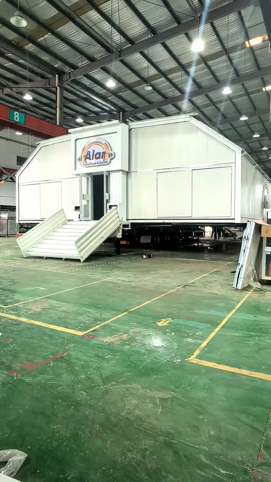 IYA custom mobile party hall — MBFD expandable event trailer